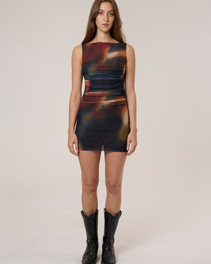 Thrills Metamorphic Daze Mini Dress - Black in Black