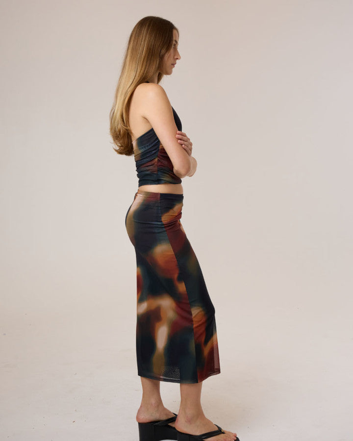 Thrills Metamorphic Daze Slip Skirt - Black in Black