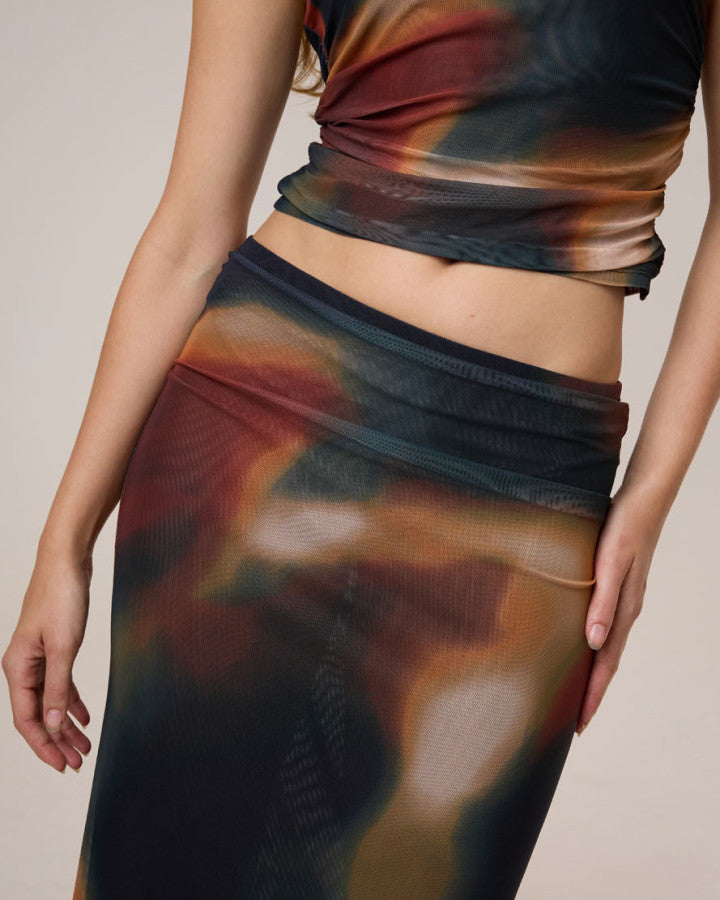 Thrills Metamorphic Daze Slip Skirt - Black in Black