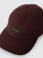 Thrills Co Minimal Thrills 6 Panel Cap - Orchard Brown in Orchard Brown