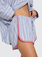 Thrills Co Motion Short - Placid Blue Stripe in Placid Blue Stripe