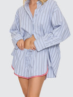 Thrills Co Motion Short - Placid Blue Stripe in Placid Blue Stripe