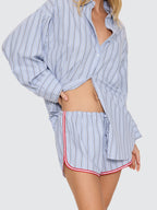 Thrills Co Motion Short - Placid Blue Stripe in Placid Blue Stripe