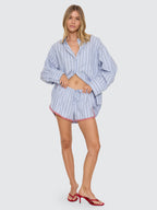 Thrills Co Motion Short - Placid Blue Stripe in Placid Blue Stripe