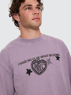 Thrills Co No Clue Box Crop Tee - Nirvana in Nirvana