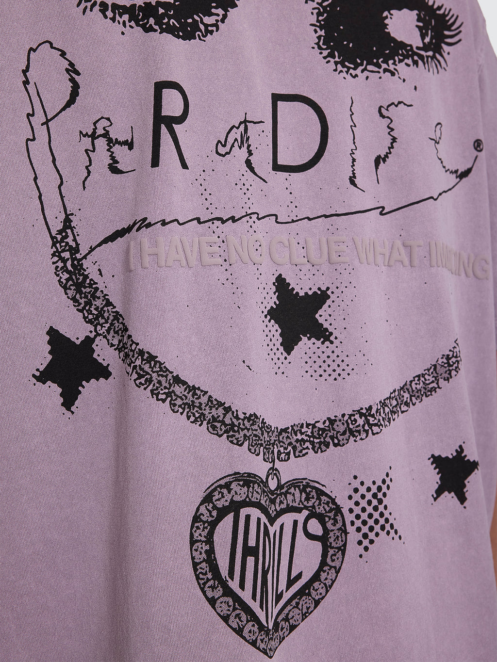 Thrills Co No Clue Box Crop Tee - Nirvana in Nirvana