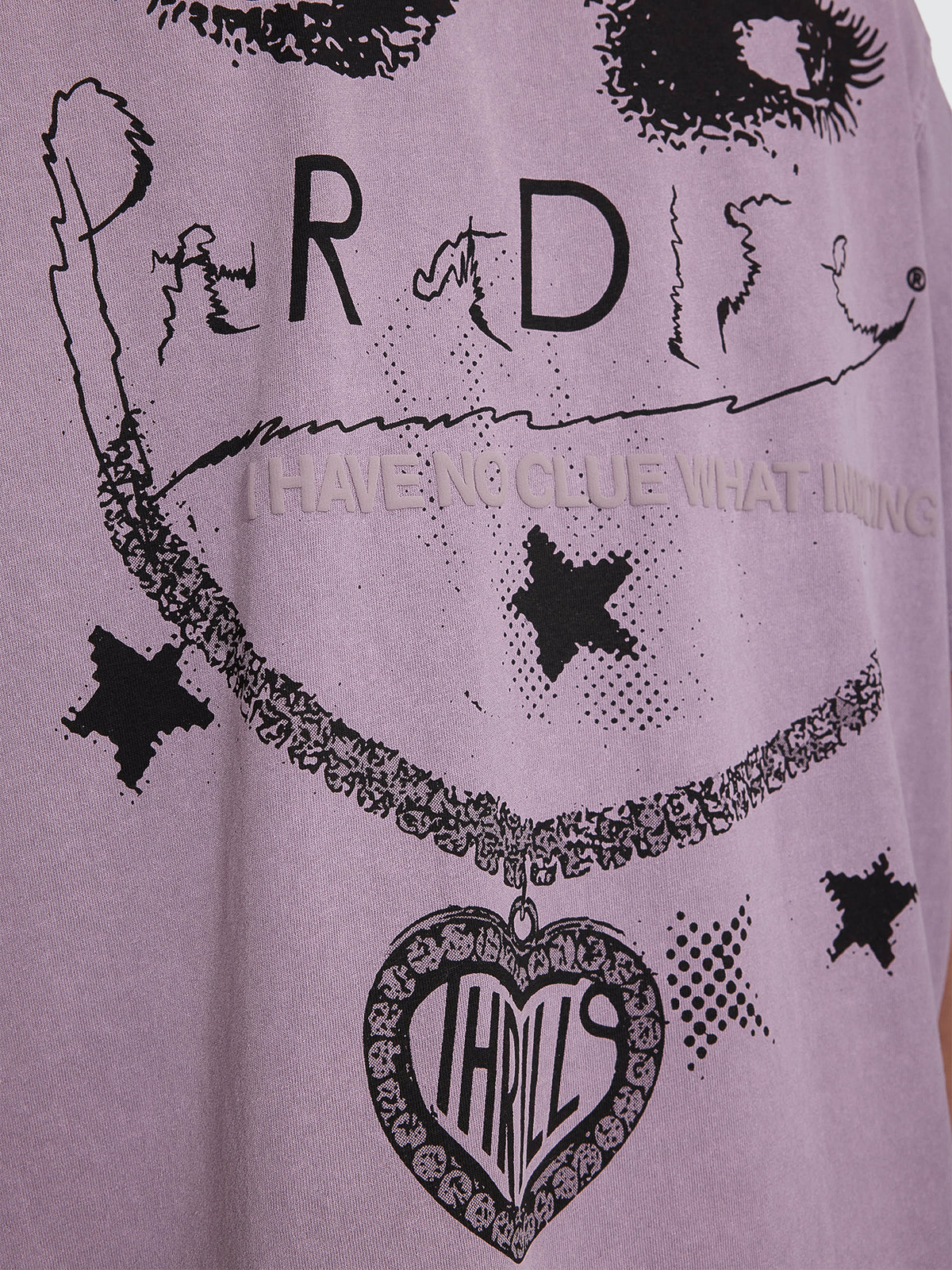 Thrills Co No Clue Box Crop Tee - Nirvana in Nirvana