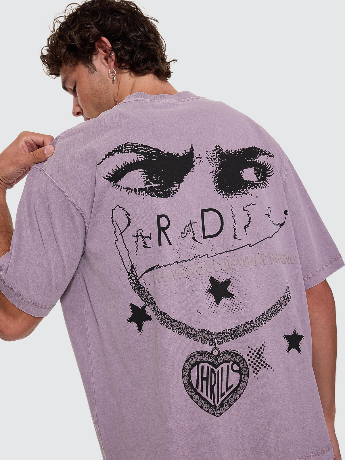 Thrills Co No Clue Box Crop Tee - Nirvana in Nirvana
