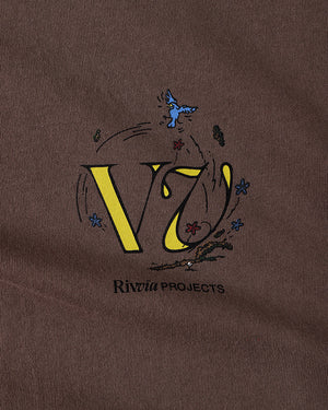Rivvia Projects Nobody Listening T-Shirt in WASHED BROWN