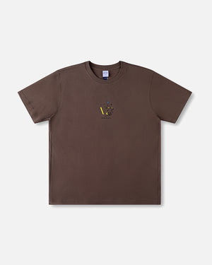 Rivvia Projects Nobody Listening T-Shirt in WASHED BROWN