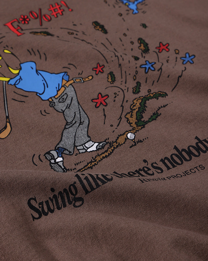 Rivvia Projects Nobody Listening T-Shirt in WASHED BROWN