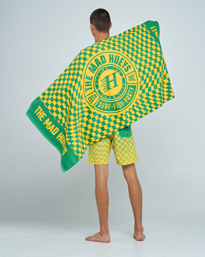 The Mad Hueys Oi Oi Oi | Beach Towel - Aussie Green in AUSSIE GREEN