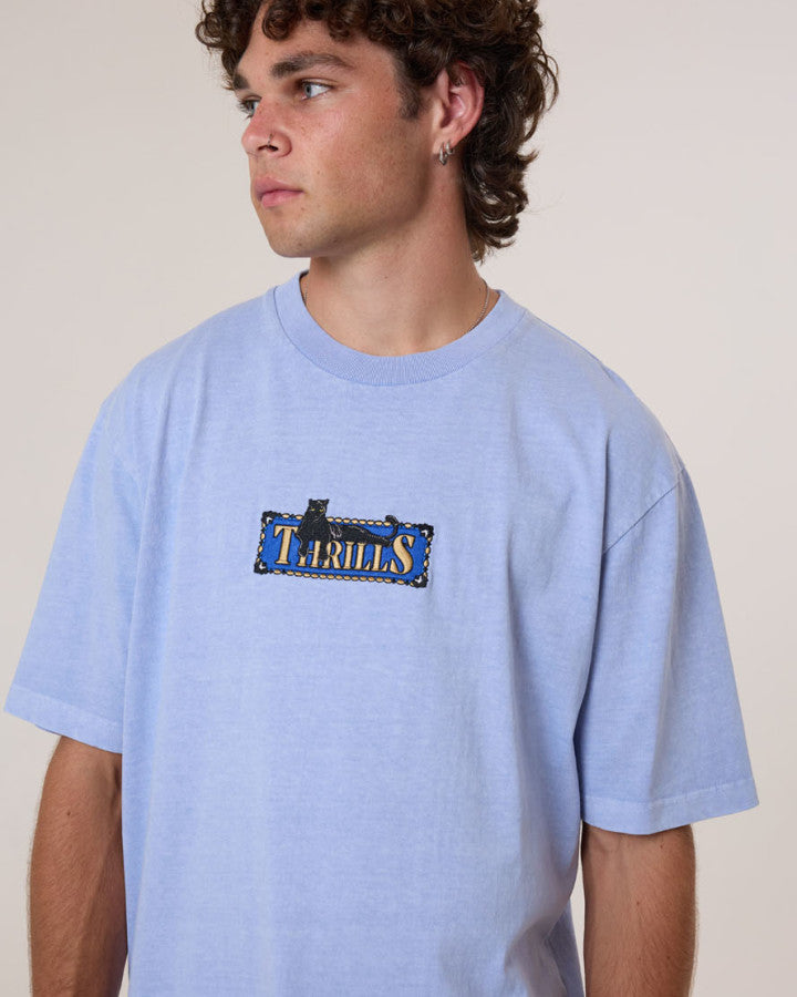 Thrills Pit Stop Oversize Fit Tee - Cornflower Blue in Cornflower Blue