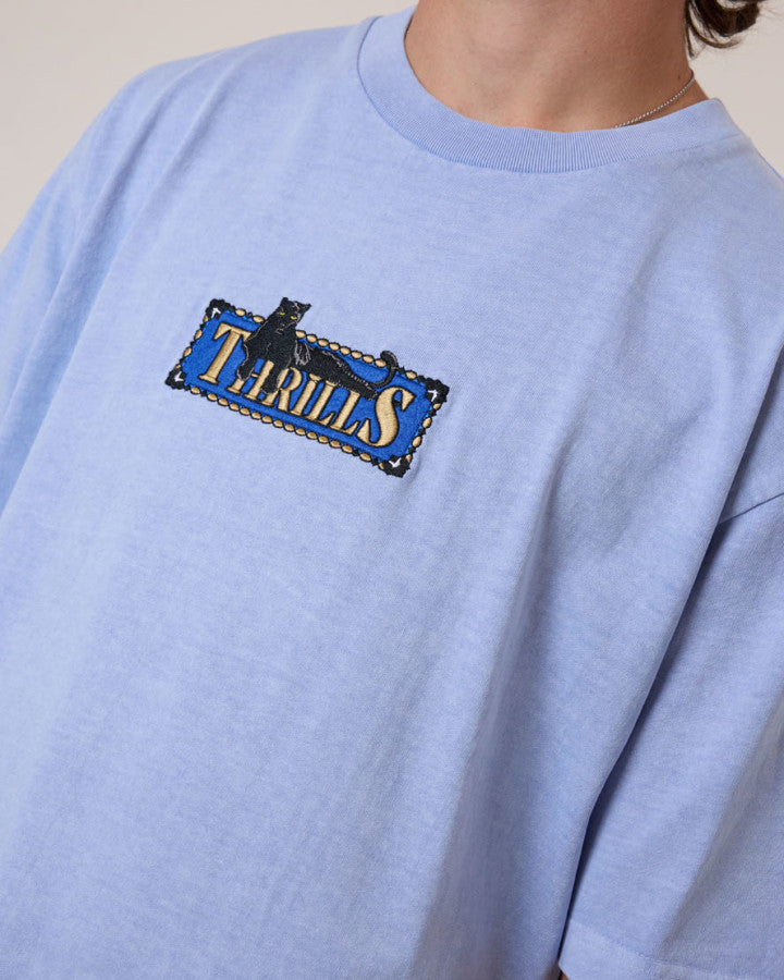 Thrills Pit Stop Oversize Fit Tee - Cornflower Blue in Cornflower Blue