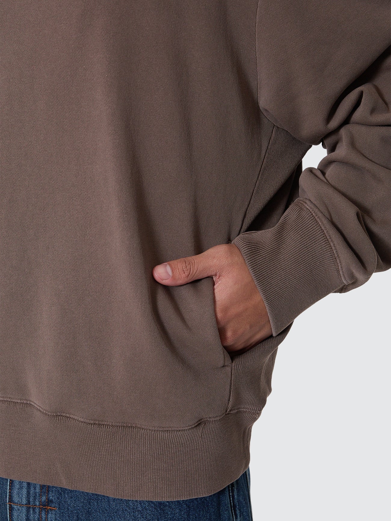 Thrills Co Primitive Box Fit Cropped Crew - Falcon in Falcon