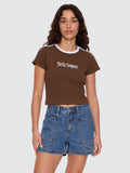 Thrills Co Primitive Mini Tee - Cocoa in Cocoa