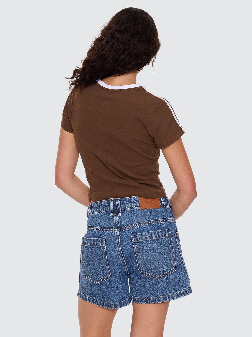 Thrills Co Primitive Mini Tee - Cocoa in Cocoa