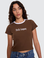 Thrills Co Primitive Mini Tee - Cocoa in Cocoa