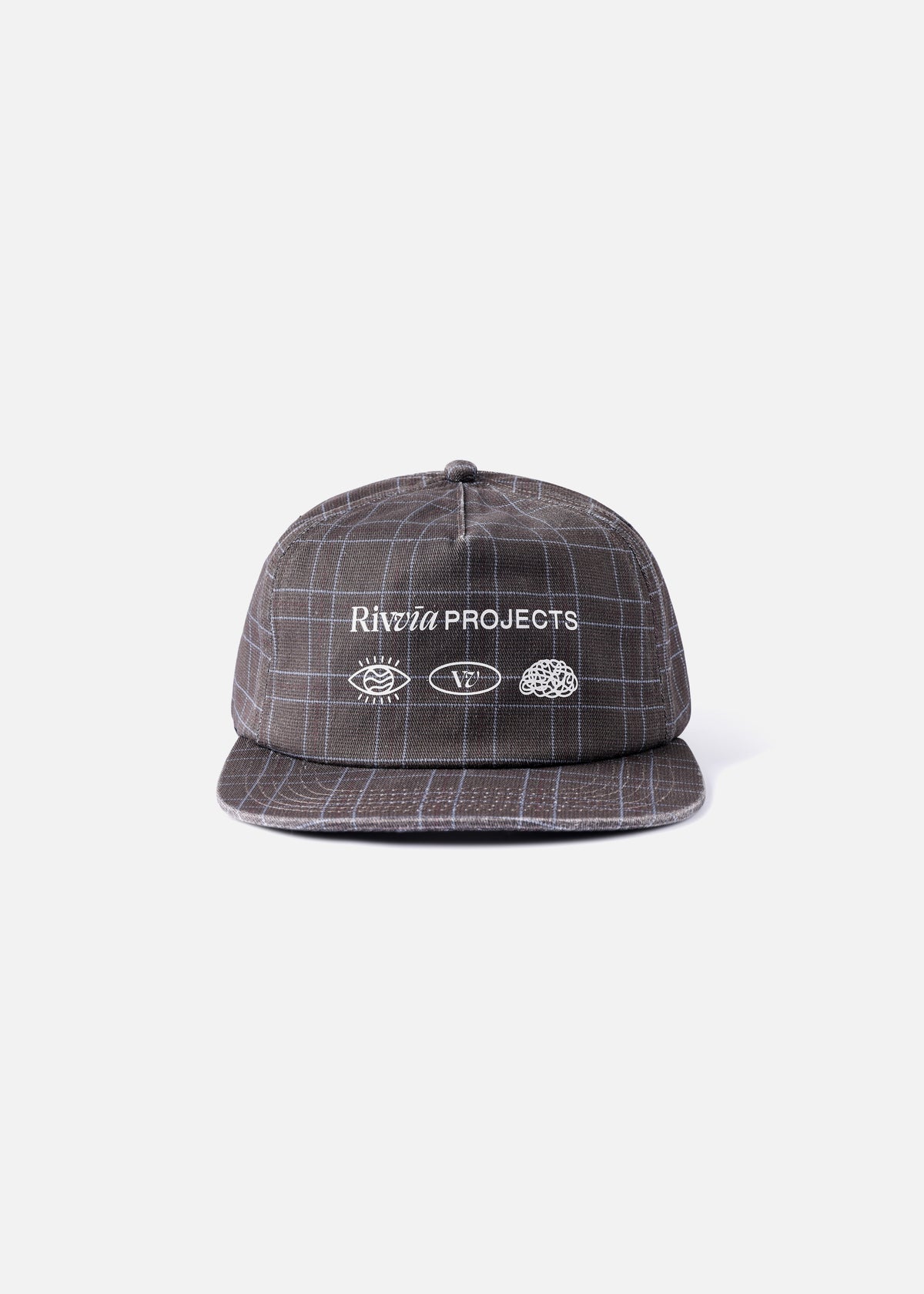 Rivvia Projects Projects Houndstooth Cap in BROWN HOUNDSTOOTH