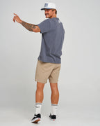 The Mad Hueys Ranch Hueys | Oversized Ss Tee in PETROL BLUE WASHED