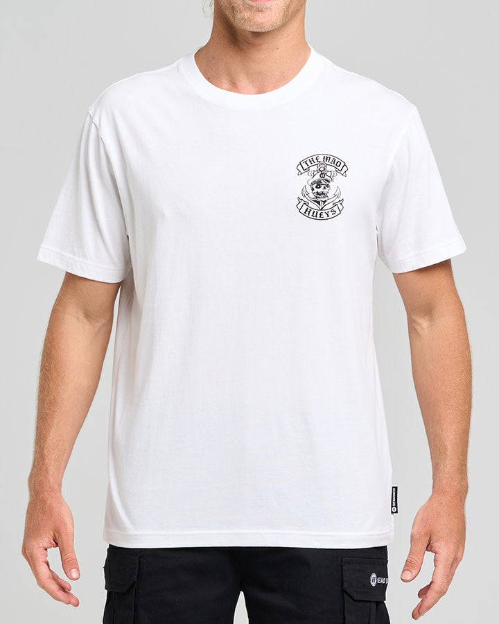 The Mad Hueys Sailor Anchor | Ss Tee - White in WHITE