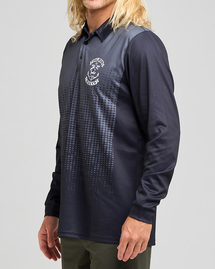 The Mad Hueys Sailor Anchor | Upf 50+ Fishing Jersey - Charcoal in CHARCOAL