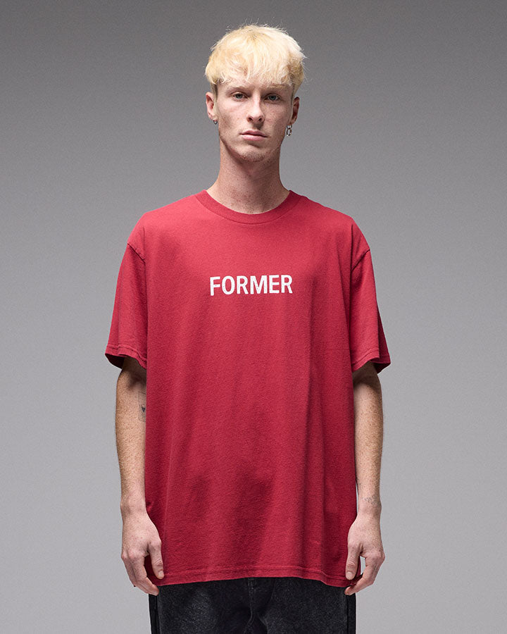Former Salvage Legacy T-Shirt in WASHED CRIMSON