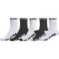 Globe Youth Quarter Sock 5 Pack in BLACK/WHITE