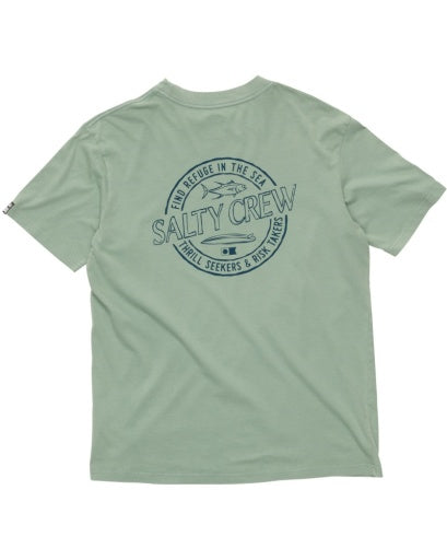 Salty Crew Skewed Premium Ss Tee in MACKERAL