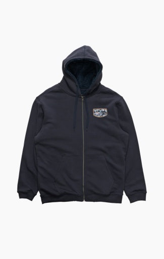 Salty Crew Big Blue Fill Fleece Zip Thru in NAVY