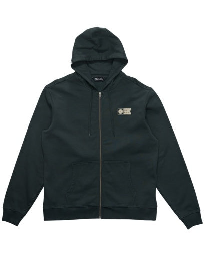 Salty Crew Tailgate Zip Fleece Hood in COAL