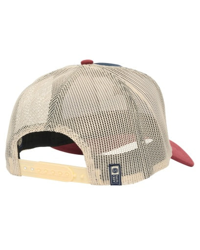 Salty Crew Bill Club Trucker in NAVY/BURGUNDY