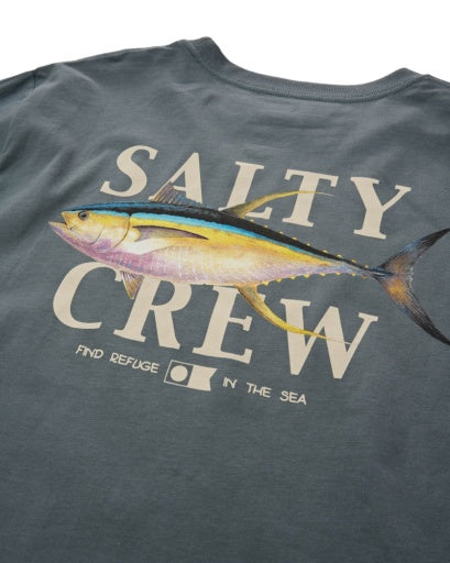 Salty Crew Yellowfin Ls Tee in STORM