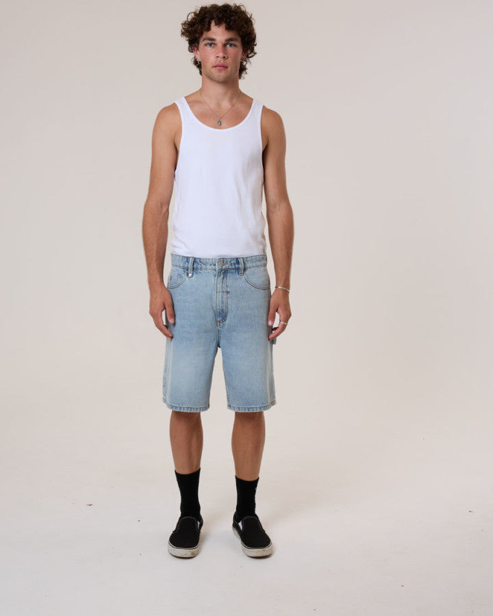 Thrills Slacker Denim Short - Dusk in Dusk