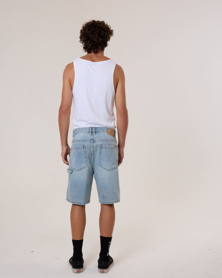 Thrills Slacker Denim Short - Dusk in Dusk