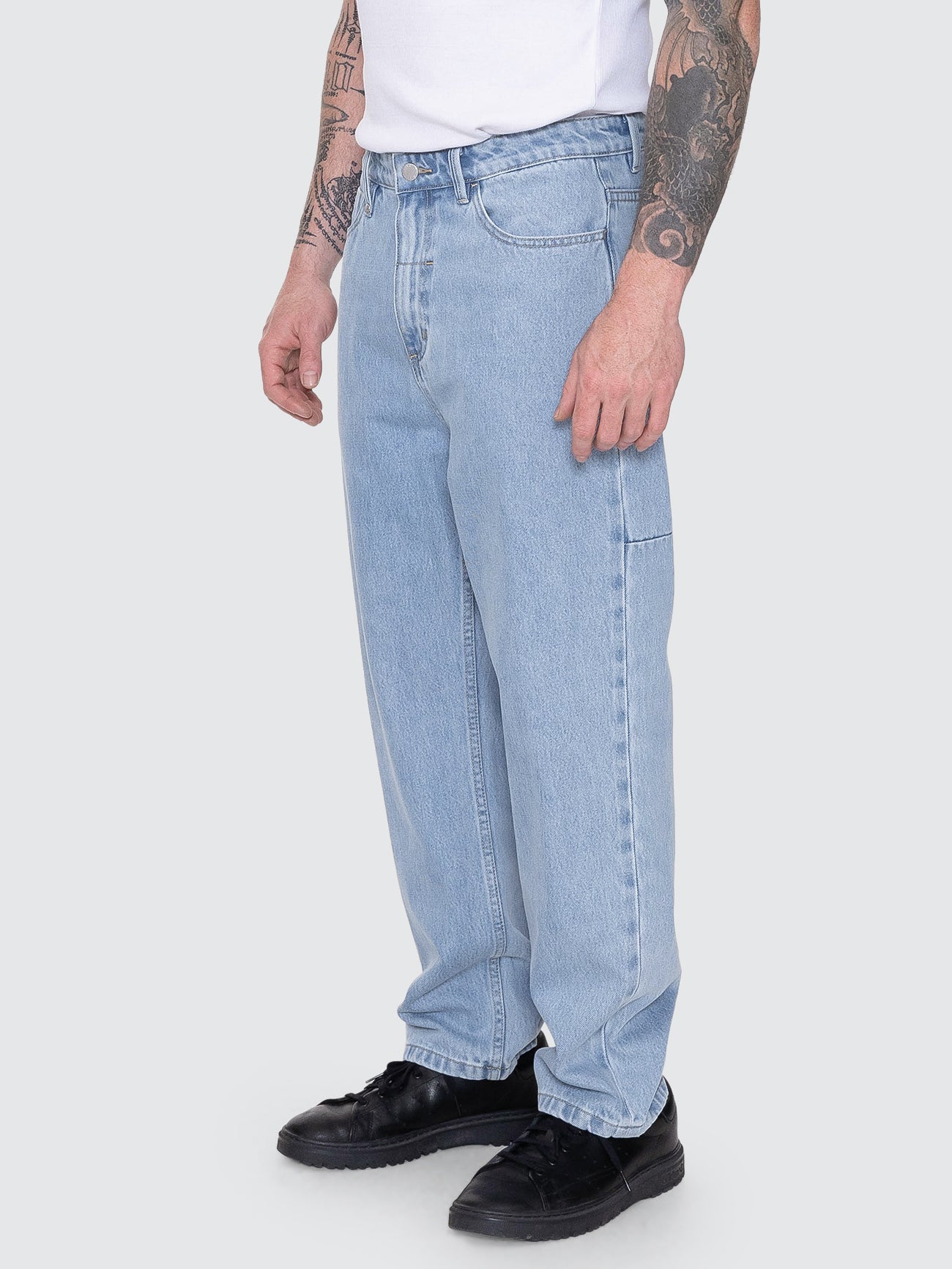 Thrills Co Slacker Relaxed Denim Jean - Ageless Blue in Ageless Blue
