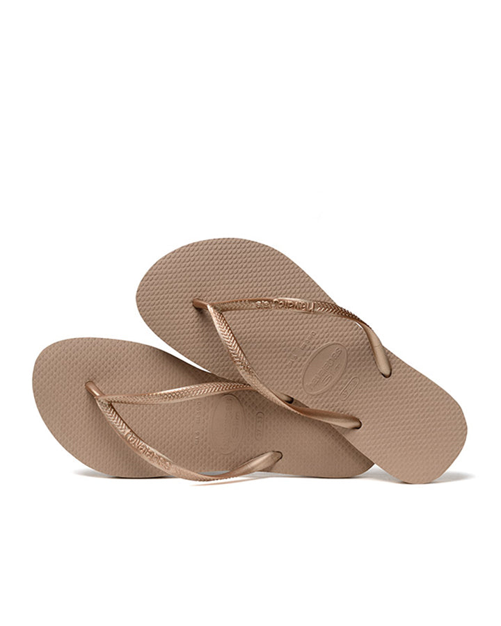 Havaianas Slim Metallic Rose Gold in Rose