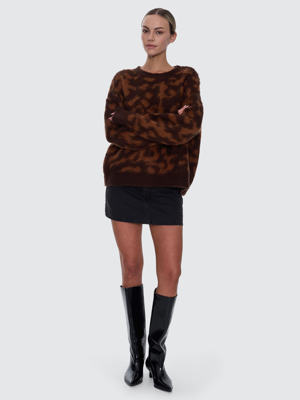 Thrills Co Smokeform Knit Sweater - Burnished Gold in Burnished Gold