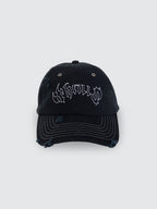 Thrills Co Staggered 6 Panel Cap - Black in Black