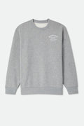Brixton Straton Crew in HEATHER GREY