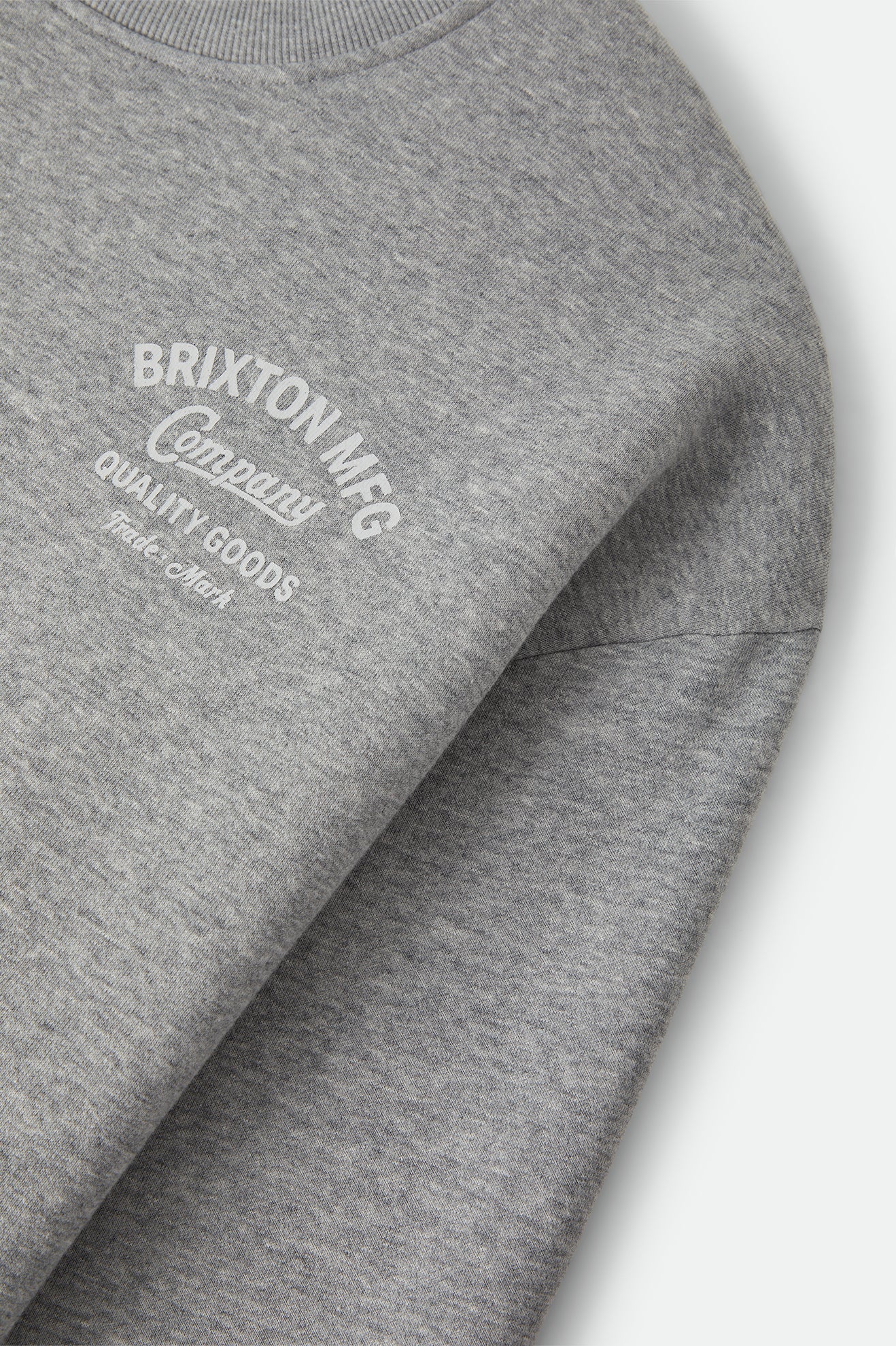 Brixton Straton Crew in HEATHER GREY