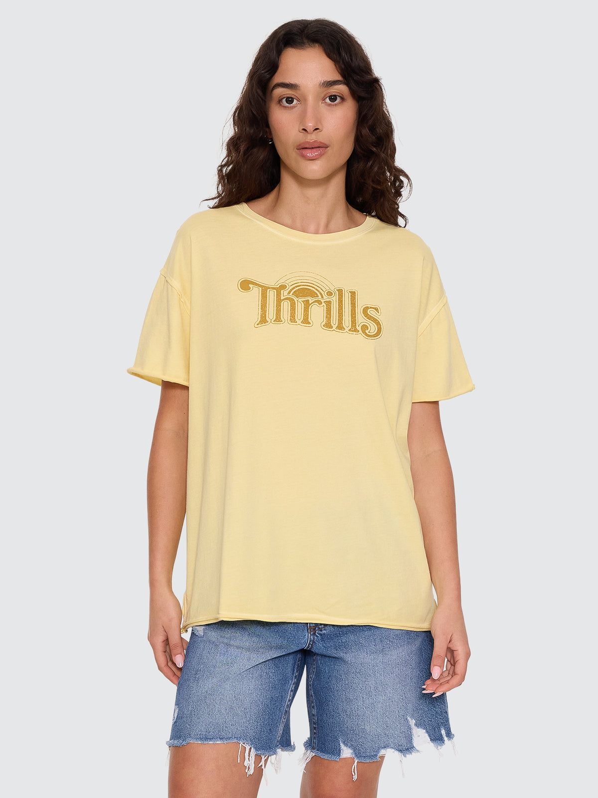 Thrills Co Sunrise Easy Tee - Sunlight in Sunlight