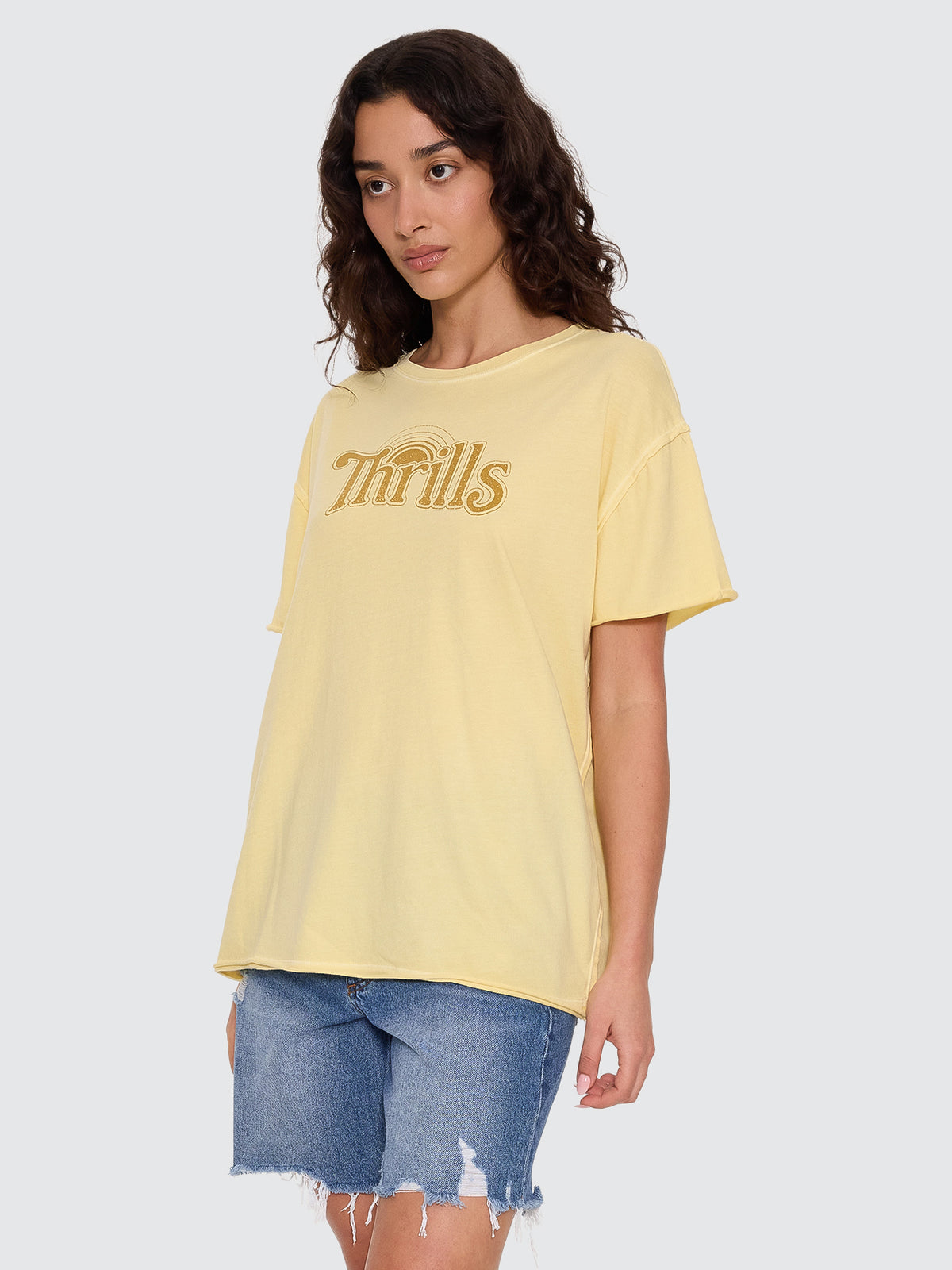 Thrills Co Sunrise Easy Tee - Sunlight in Sunlight