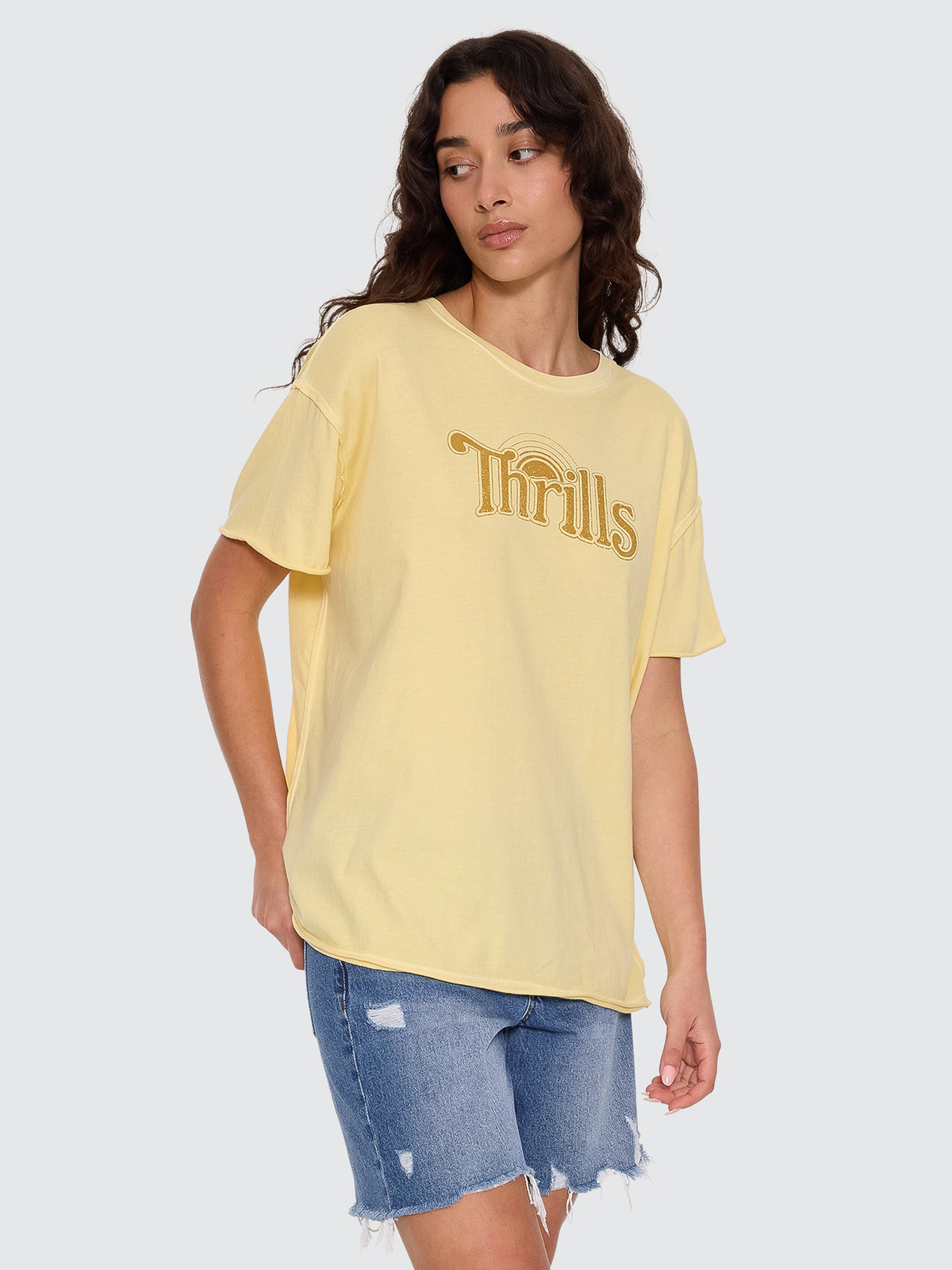 Thrills Co Sunrise Easy Tee - Sunlight in Sunlight