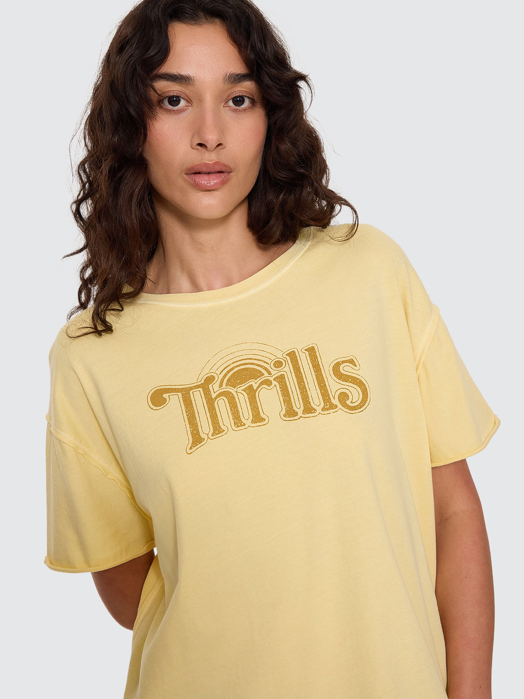 Thrills Co Sunrise Easy Tee - Sunlight in Sunlight