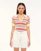 Abrand Jeans Team Player Knit Polo in MULTI