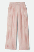 Brixton The Mercer Wide Leg Trouser Pa in CHALK PINK