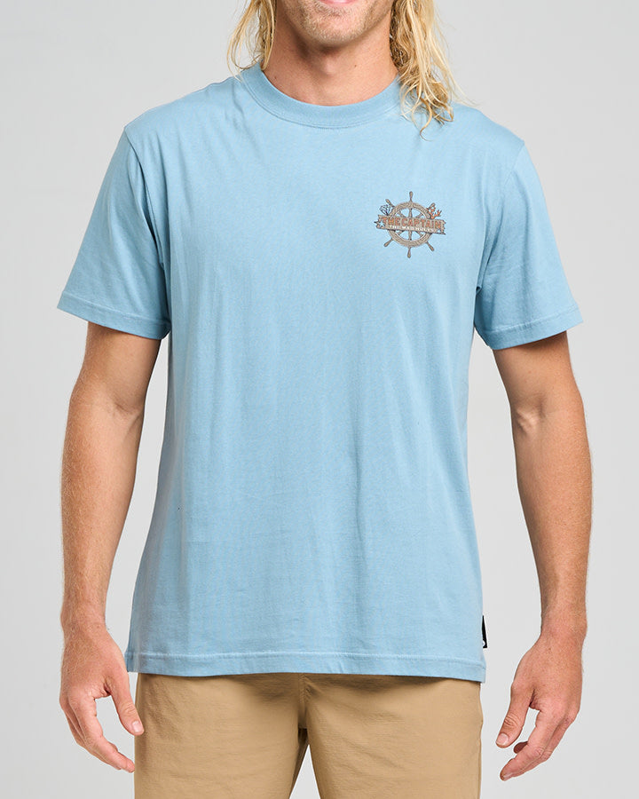 The Mad Hueys The Sea Captain | Ss Tee - Steel Blue in STEEL BLUE