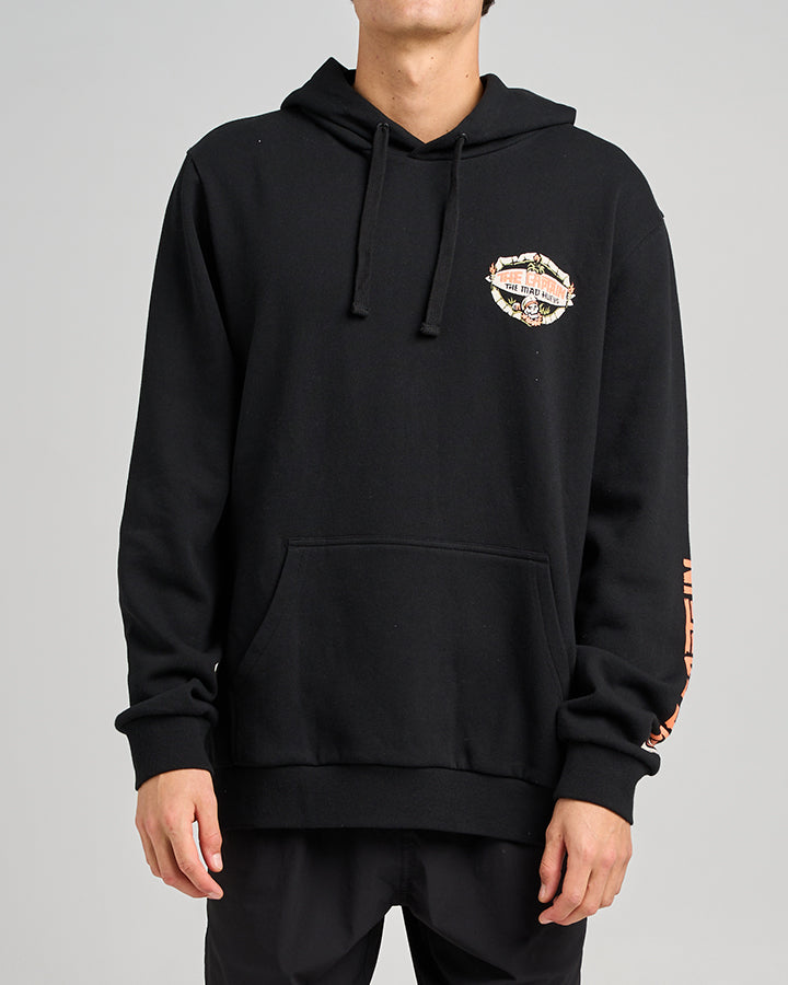 The Mad Hueys The Tiki Captain | Hooded Pullover - Black in BLACK