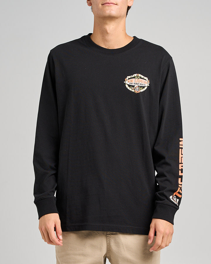 The Mad Hueys The Tiki Captain | Ls Tee - Black in BLACK